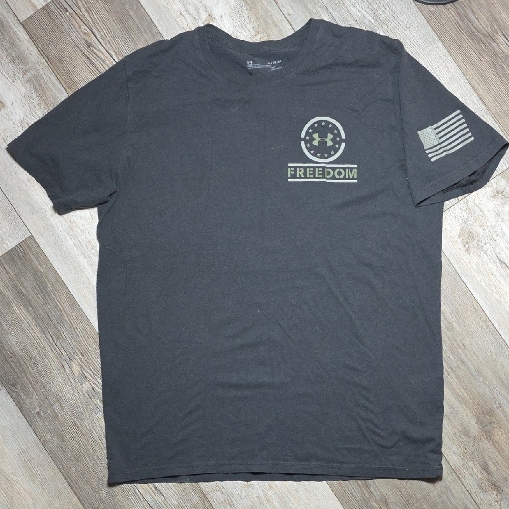 Under Armour | UA Freedom 1776 Skull Graphic Tee Shirt Sz XL - Picture 4 of 8